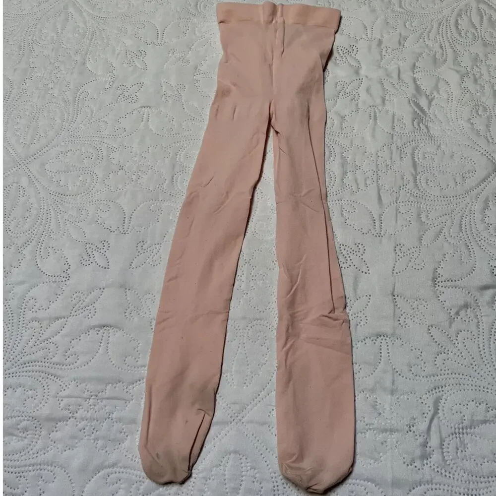 Solid Pink Dance Tights Size 4-6